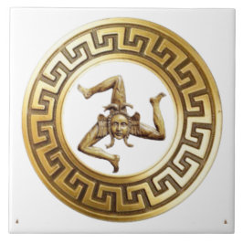 Azulejo de Parede Sicilia Trinacria