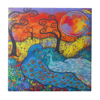 Azulejo de Peacocks Encantado