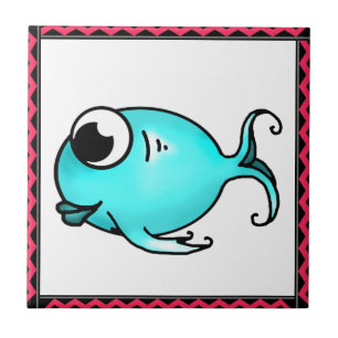 Azulejo de peixe azul