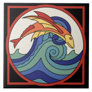 Azulejo de Peixes Voadores da Ilha da Catalunha