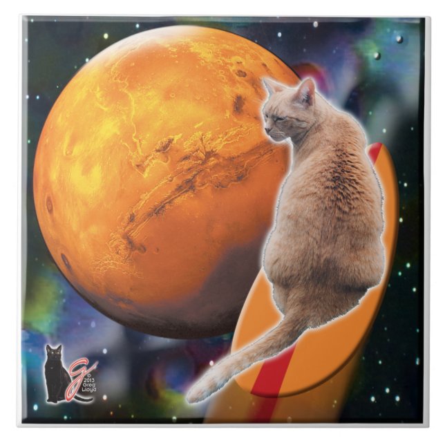 Azulejo de Pimenta Star Surfer-Gato (Frente)