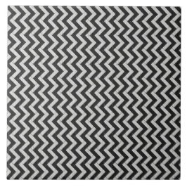 Azulejo de Pinças Brancas e Negras de Zig-Zag