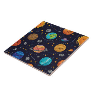 Azulejo de Planetas Felizes