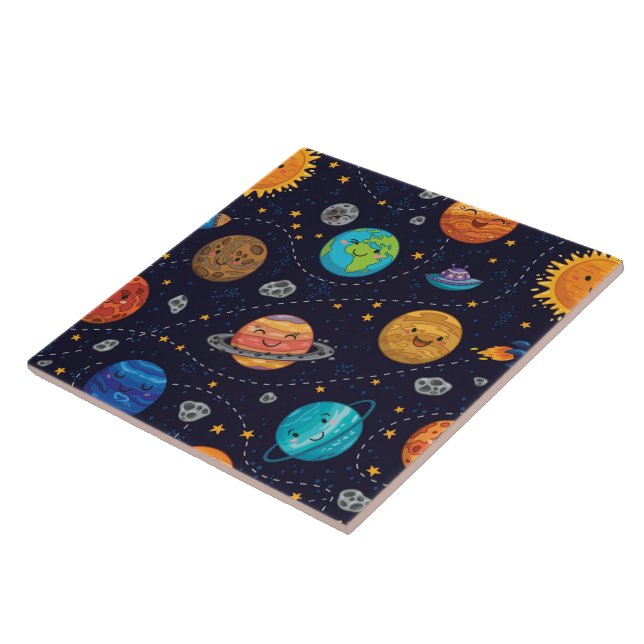 Azulejo de Planetas Felizes (Lateral)