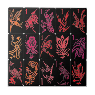 Azulejo De Reds Mah Jongg One Bams