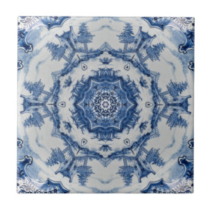 Azulejo de Revestimento Delft Blue Design 02 1764 