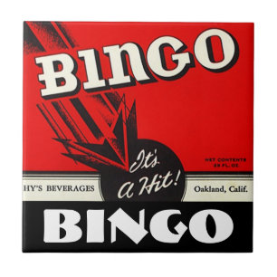 Azulejo de rolamento das bebidas do Bingo da