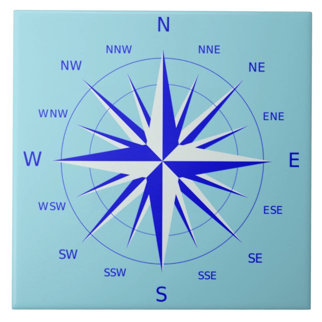 Azulejo de Rosa dos Ventos (Frente)