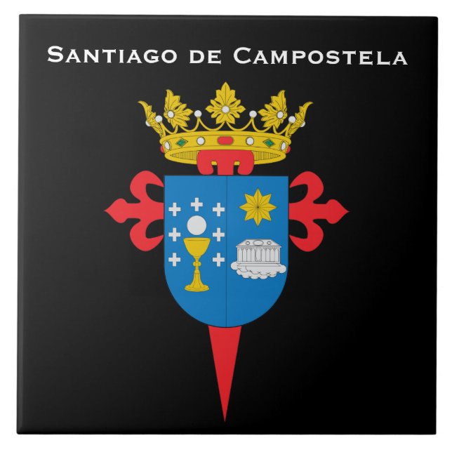 Azulejo de Santiago de Campostela* Espanha (Frente)