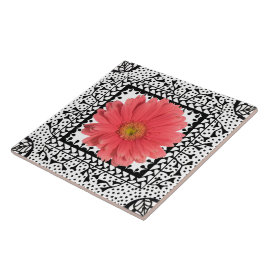 Azulejo de Sherbert da margarida do Gerbera