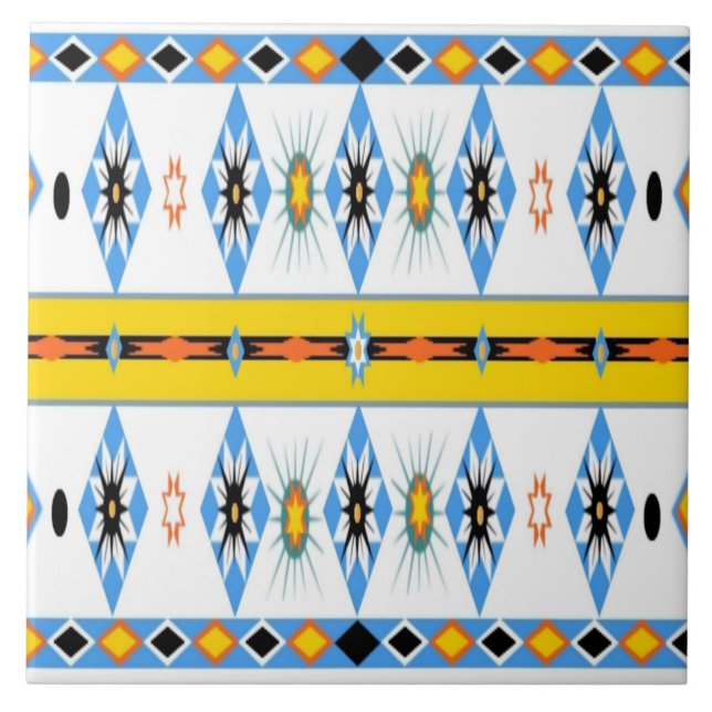 Azulejo de Shoshone americano nativo (Frente)