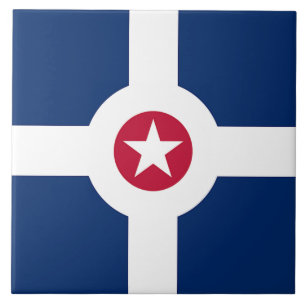 Azulejo de Sinalizador da Cidade de Indianápolis
