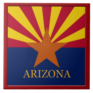 Azulejo de Sinalizador do Estado da Arizona