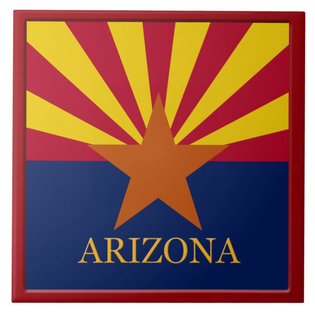 Azulejo de Sinalizador do Estado da arizona (Frente)