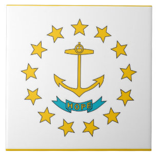 Azulejo de Sinalizador do Estado de Rhode Island