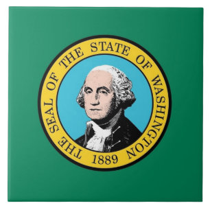 Azulejo de Sinalizador do Estado de Washington