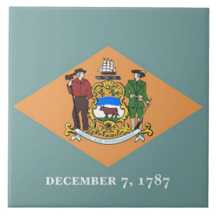 Azulejo de Sinalizador do Estado Delaware