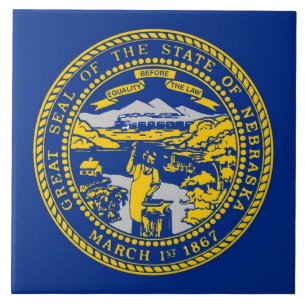 Azulejo de Sinalizador do Estado do Nebraska