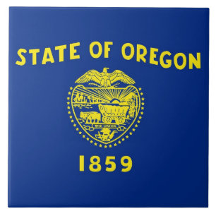 Azulejo de Sinalizador do Estado do Oregon
