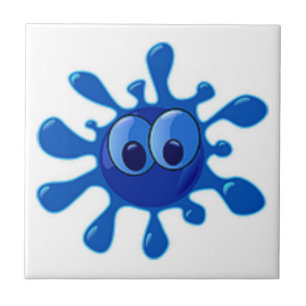 Azulejo de Splat da água azul