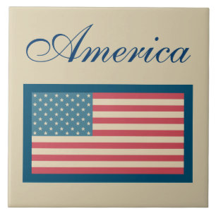 Azulejo de Suporte de Panela da Bandeira Americana
