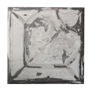 Azulejo de teto de pintura branca esvaziada