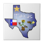 Azulejo de Texas<br><div class="desc">O grande estado do Texas em um azulejo.</div>