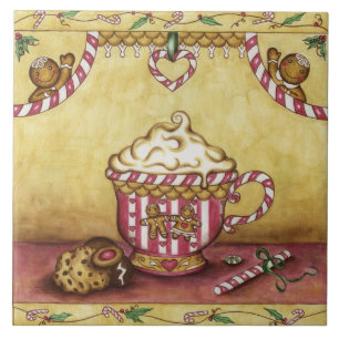 Azulejo de Trivet da Cozinha Gingerbird