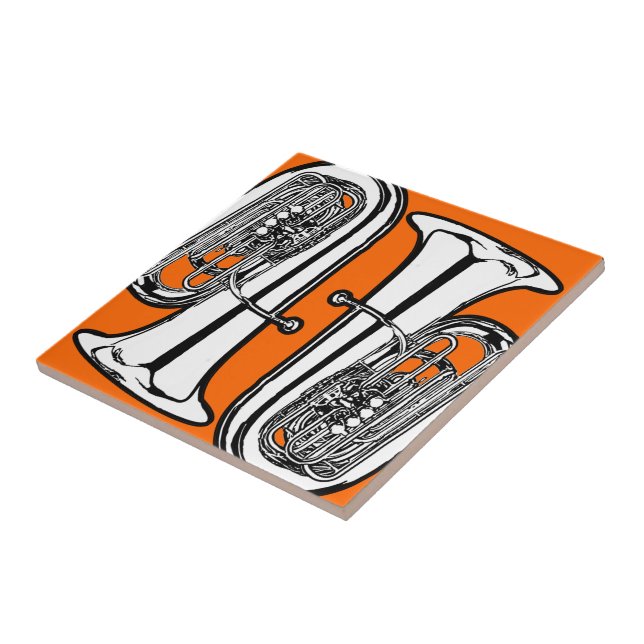 Azulejo de Trivet da tuba para placas quentes, (Lateral)