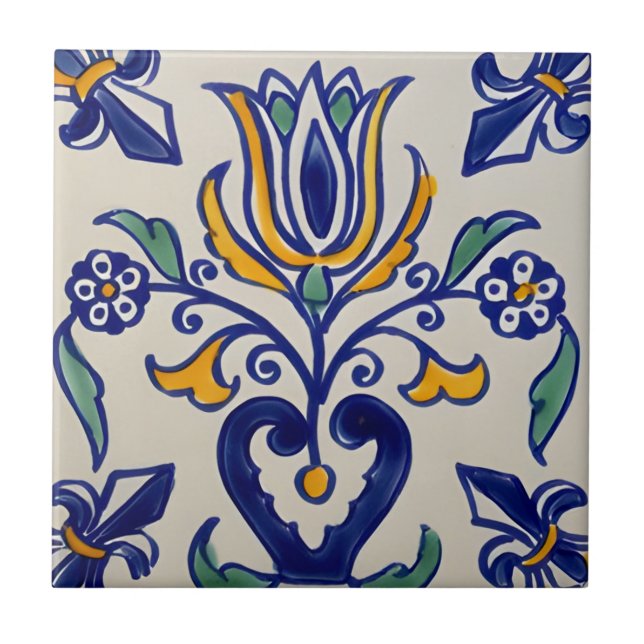 azulejo de tulipas (Frente)
