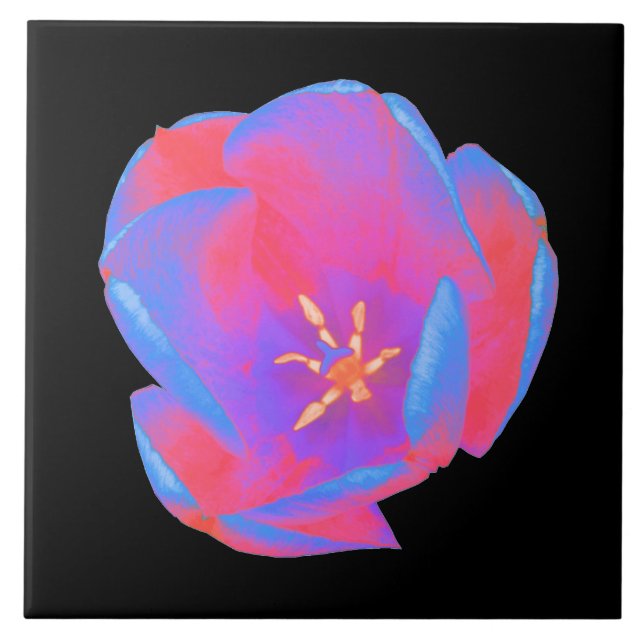 Azulejo de Tulipas Fluorescente (Frente)