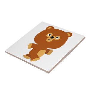 Azulejo de Urso de Cartoon Assertivo Bonito