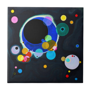 Azulejo de Vários Círculos do Kandinsky
