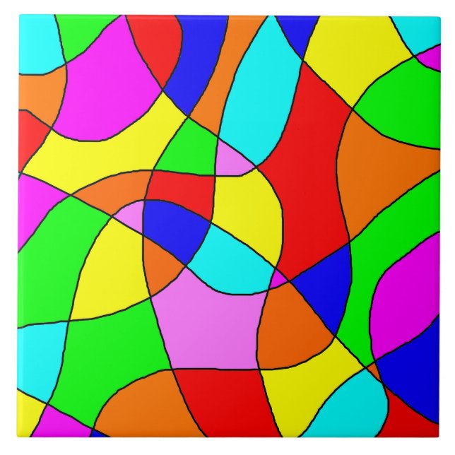 Azulejo de vidro retido (Frente)