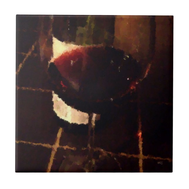 Azulejo de vinho tinto (Frente)