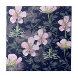 Azulejo de violetas cerâmicas