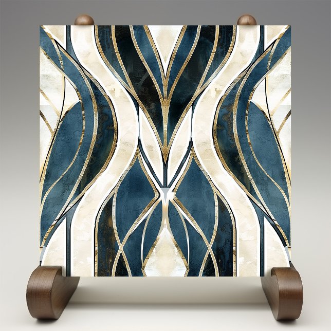Azulejo Deco Waves Glamour (Criador carregado)