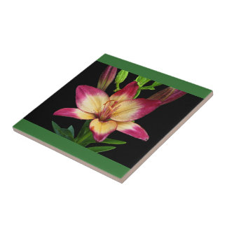 Azulejo Decorativo Bold Lily