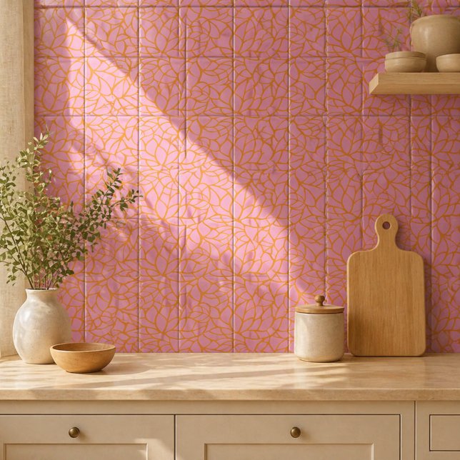 Azulejo Decorativo Botânico Moderno | Azulejo Cerâ (Kitchen)