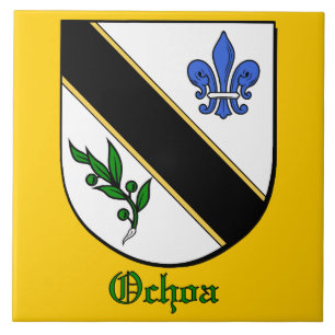 Azulejo decorativo da blindagem da família Ochoa