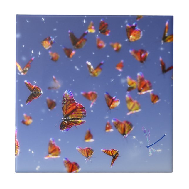 Azulejo Decorativo da Fantasia de Verão / Trivet (Frente)