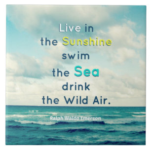 Azulejo decorativo das citações do mar