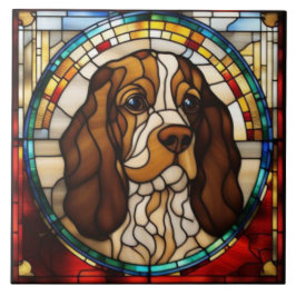 Azulejo Decorativo de Cocker Spaniel Fofo