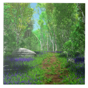 Azulejo decorativo de luz Bluebell