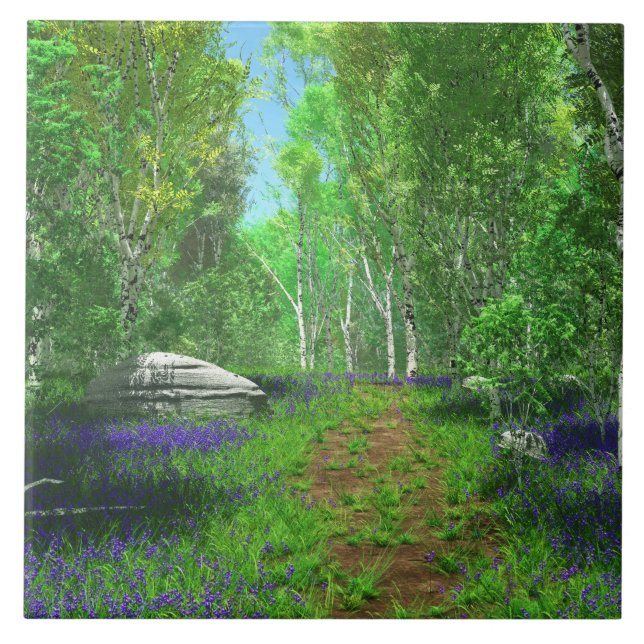 Azulejo decorativo de luz Bluebell (Frente)