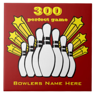 azulejo decorativo de Prêmio 300 Game Boliche
