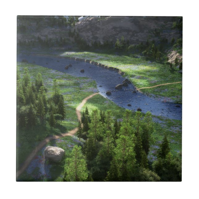 Azulejo Decorativo de Solidão Cwm (Frente)