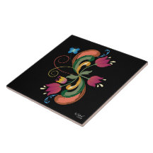 Azulejo Decorativo do Estilo de Arte Popular Escan