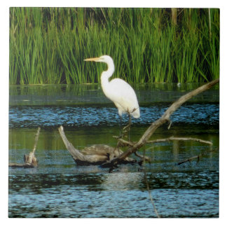 Azulejo decorativo Egret do excelente