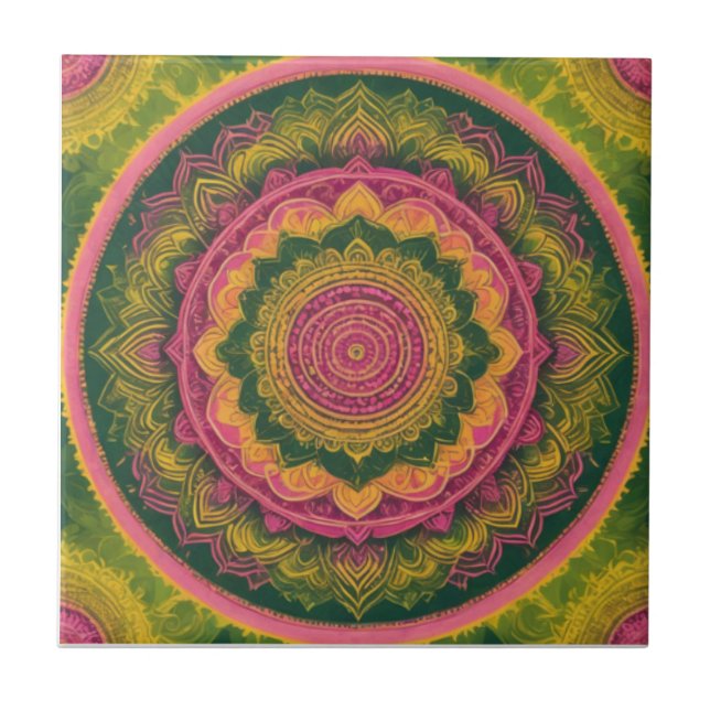 Azulejo Decorativo Mandala (Frente)